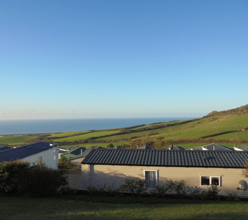 looking out to the countryside from Gorselands Caravan Park