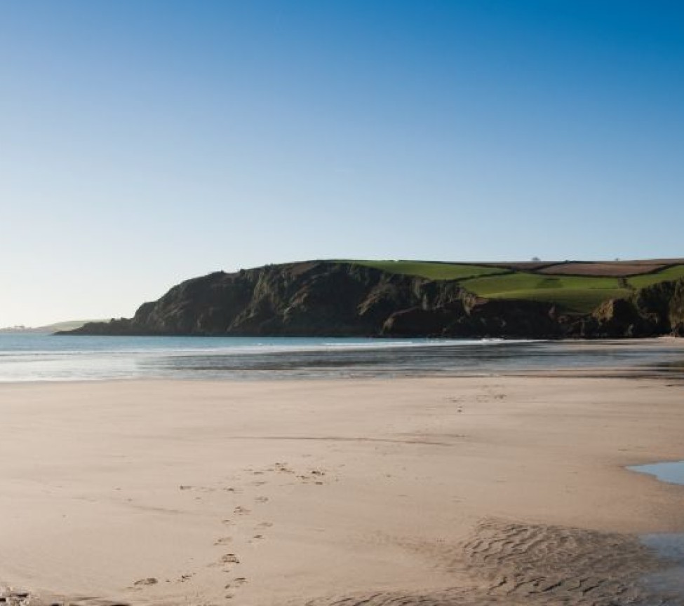 view of the beach near to Heligan Park Holiday Park