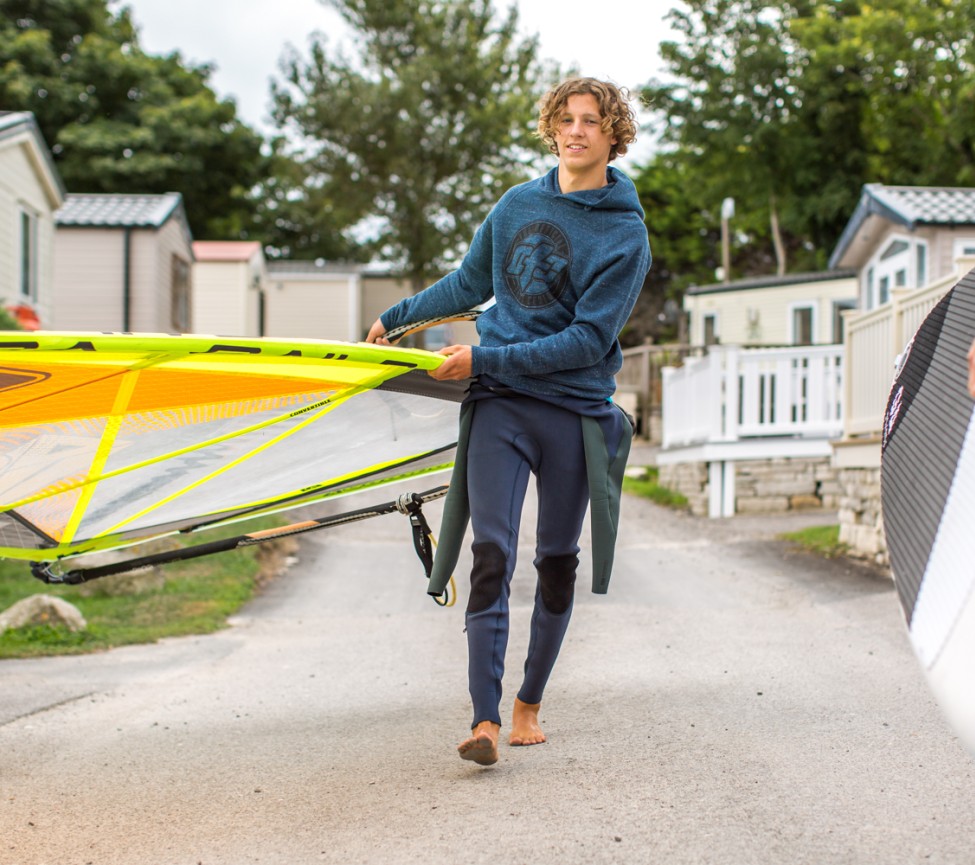 stand up paddle boarding at Cove Holiday Park