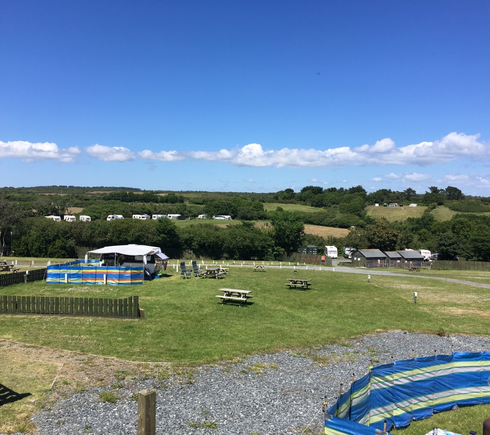 overview of the park at Chy Carne Holiday Park