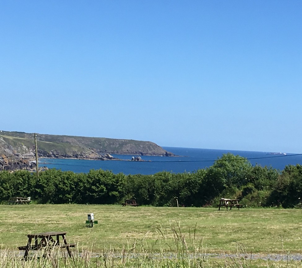 Speactacular Cornish countryside and sea near the holiday park.