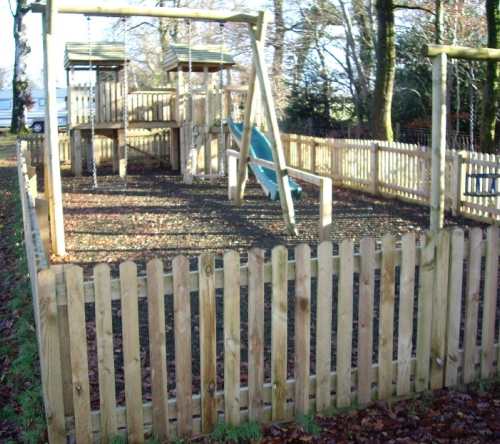 kids play area at  South Somerset Holiday Park in Chard