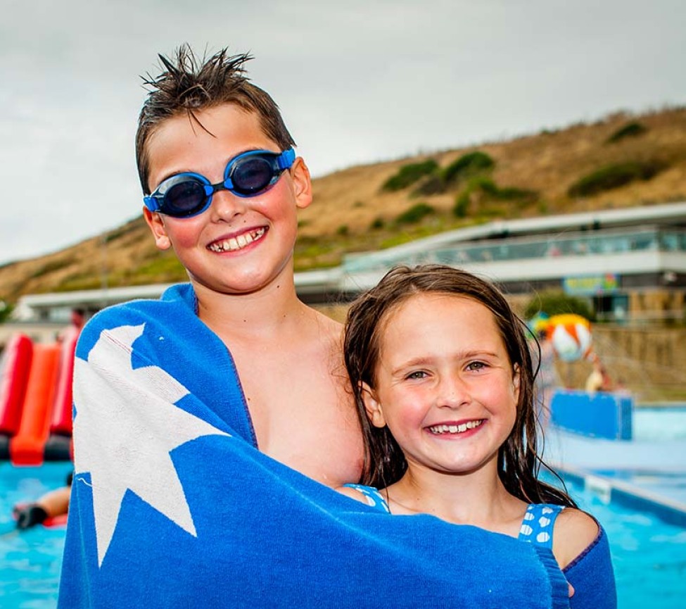 outdoor pool at Freshwater Beach Holiday Park