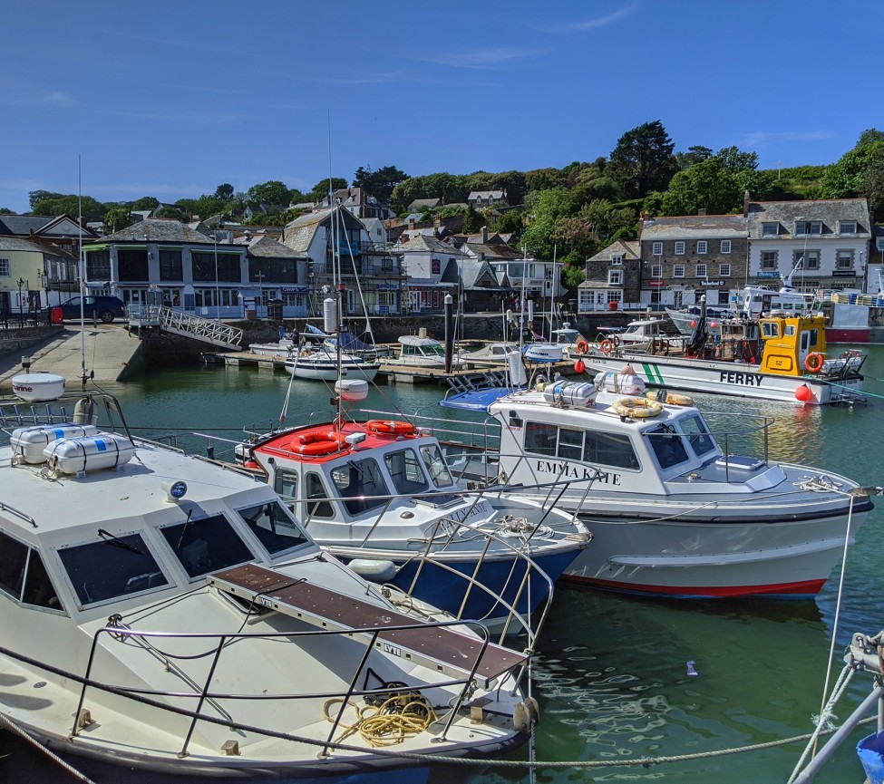 view of the Padstow harbour