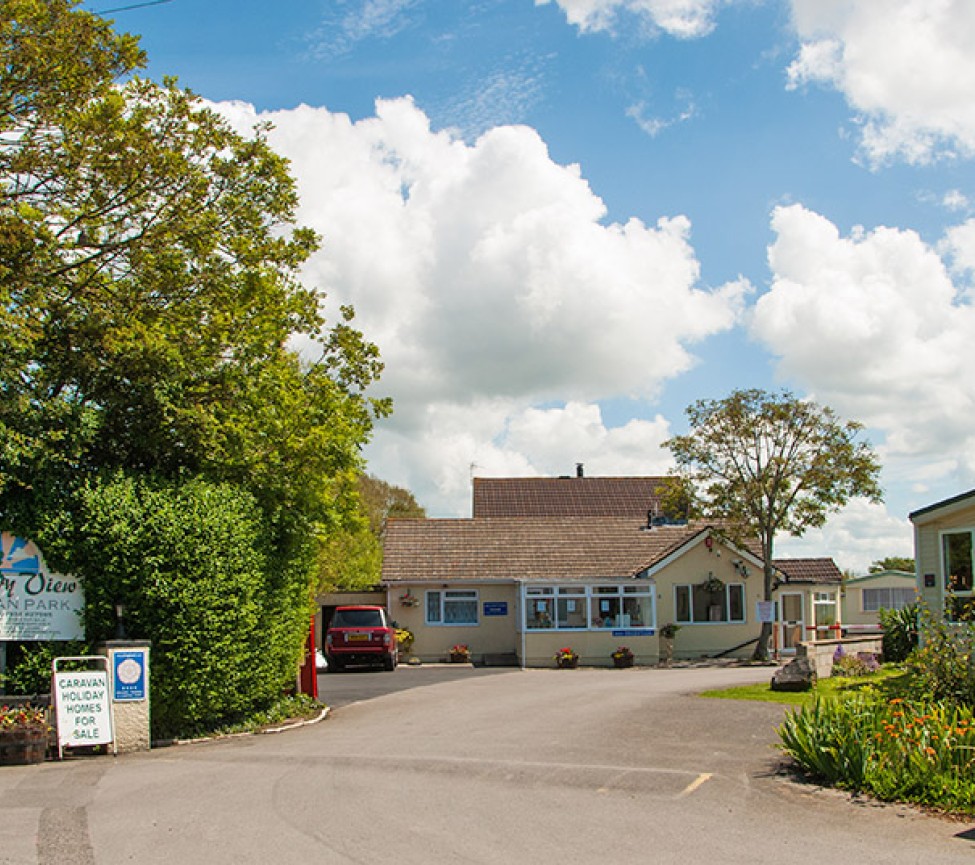Country View Caravan Park reception are and enterance