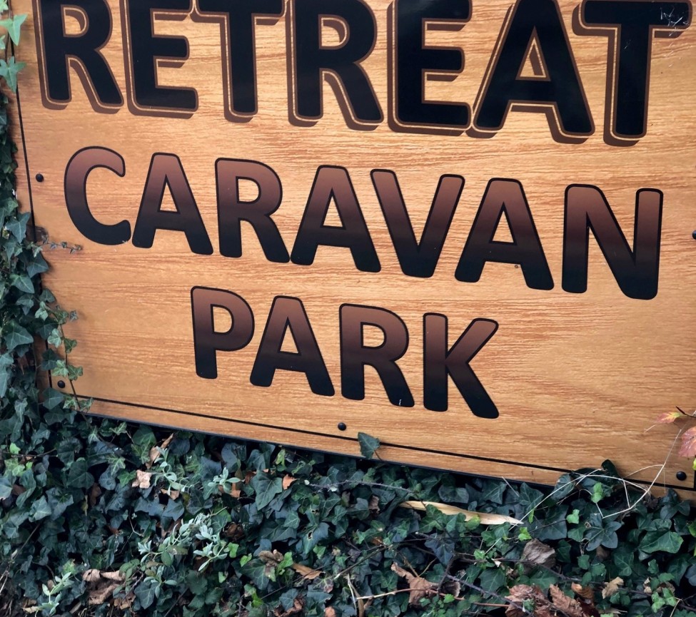 The Retreat Caravan Park enterance to the park