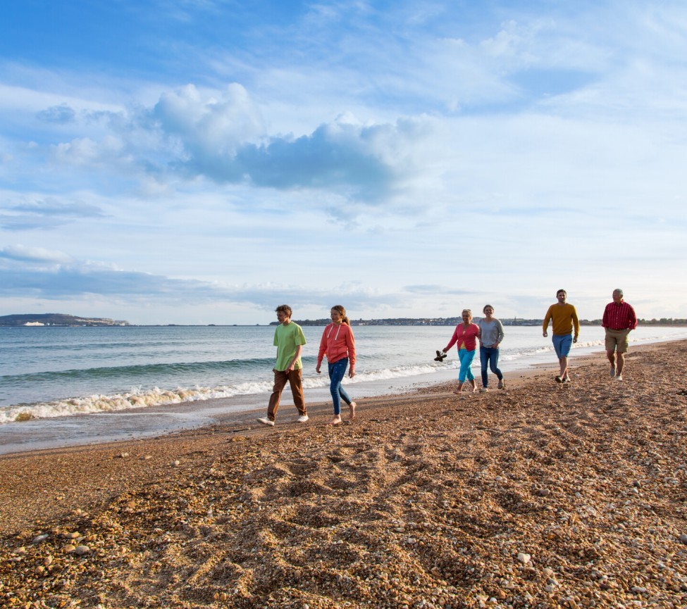 down at the beach near to Waterside Holiday Park