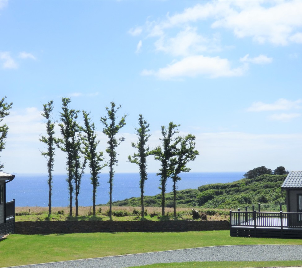 sea views and park views at Gwendreath Farm Holiday Park