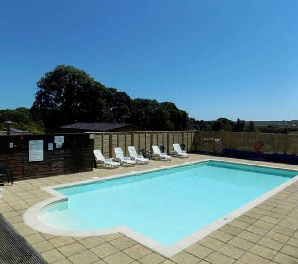 Meadow Lakes holiday park in Cornwall swimming pool
