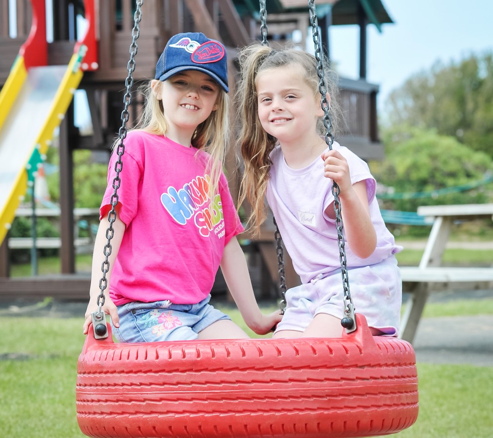 outdoor adventure playground at Harlyn Sands Holiday Park