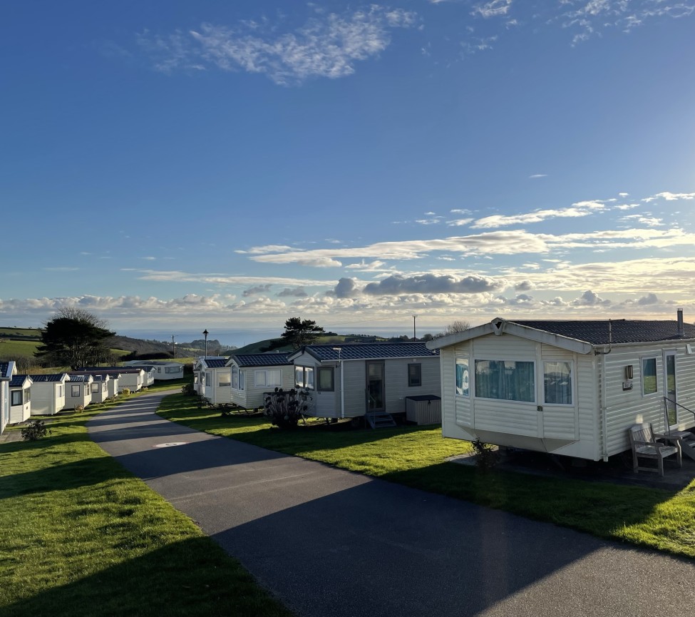 luxury holiday homes for sale at West Wayland Caravan Park