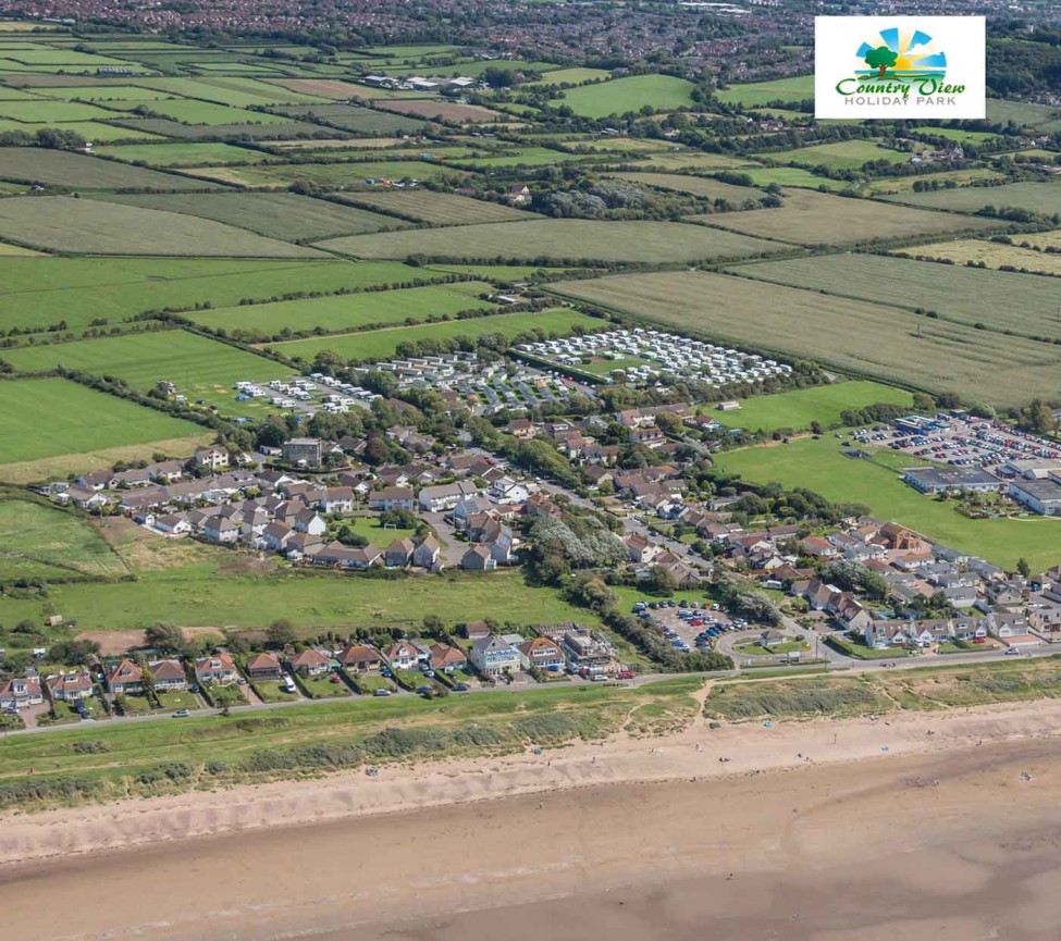 Country View Caravan Park from the air