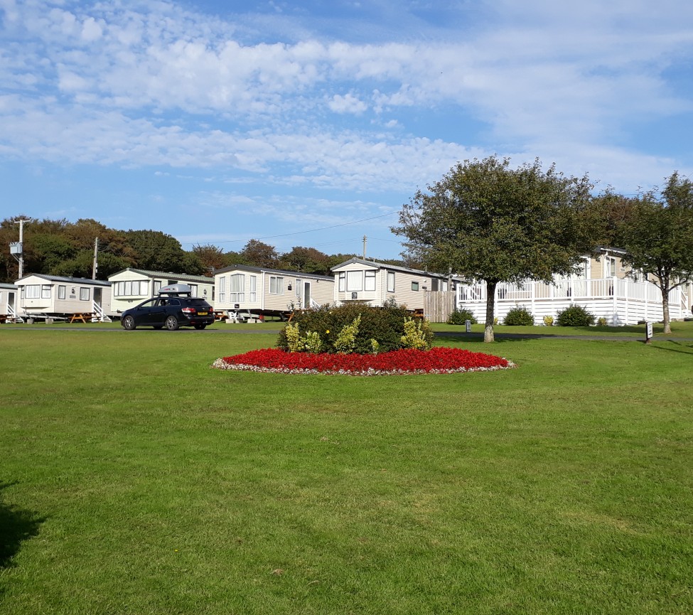 Pennymoor Caravan Park view of the Green