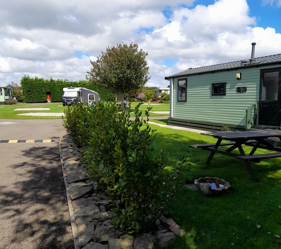 static caravans at Polruan Holiday Centre