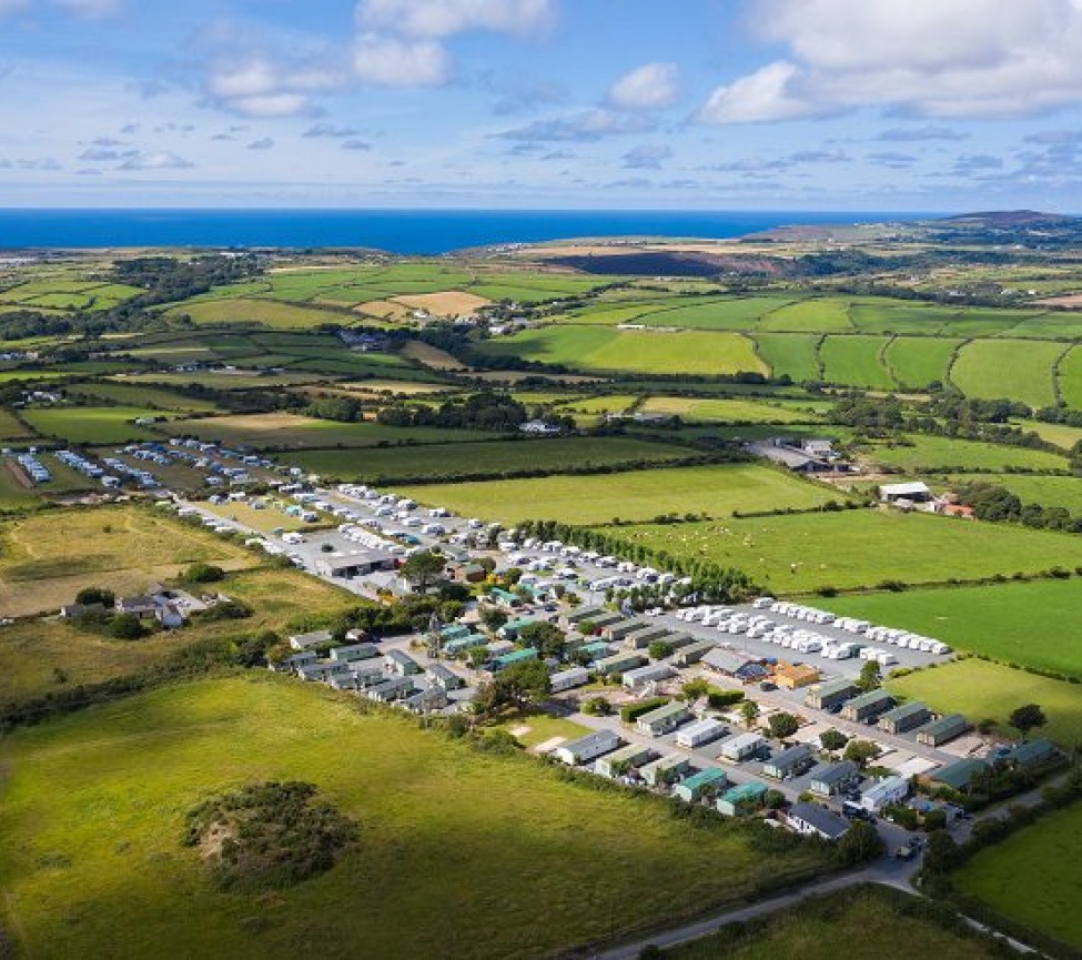 Globe Vale Holiday park Birds eye view