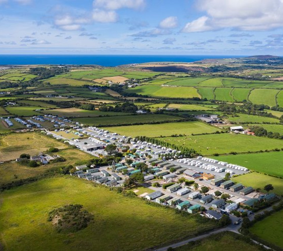 Globe Vale Holiday park Birds eye view 