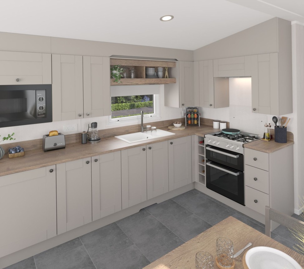 modern built in kitchen in the 2025 Swift Morlaix