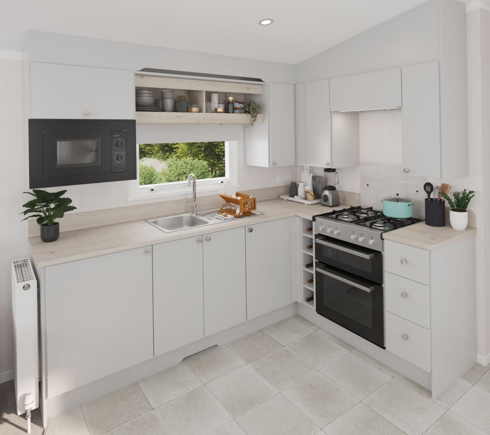 modern kitchen in the 2025 Swift Loire