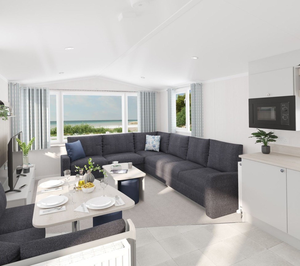open plan living space in the 2025 Swift Loire