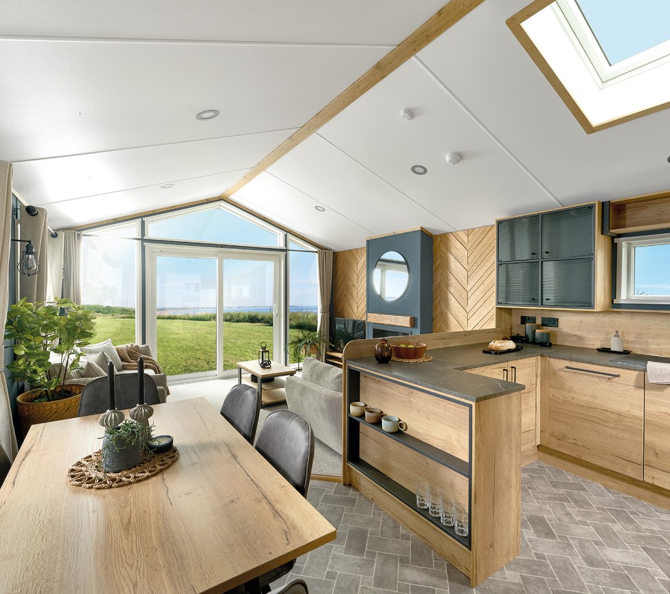 open plan living space in the 2025 ABI Westwood Lodge