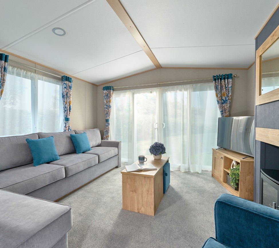 2025 ABI Wimbledon lounge sofas and fire
