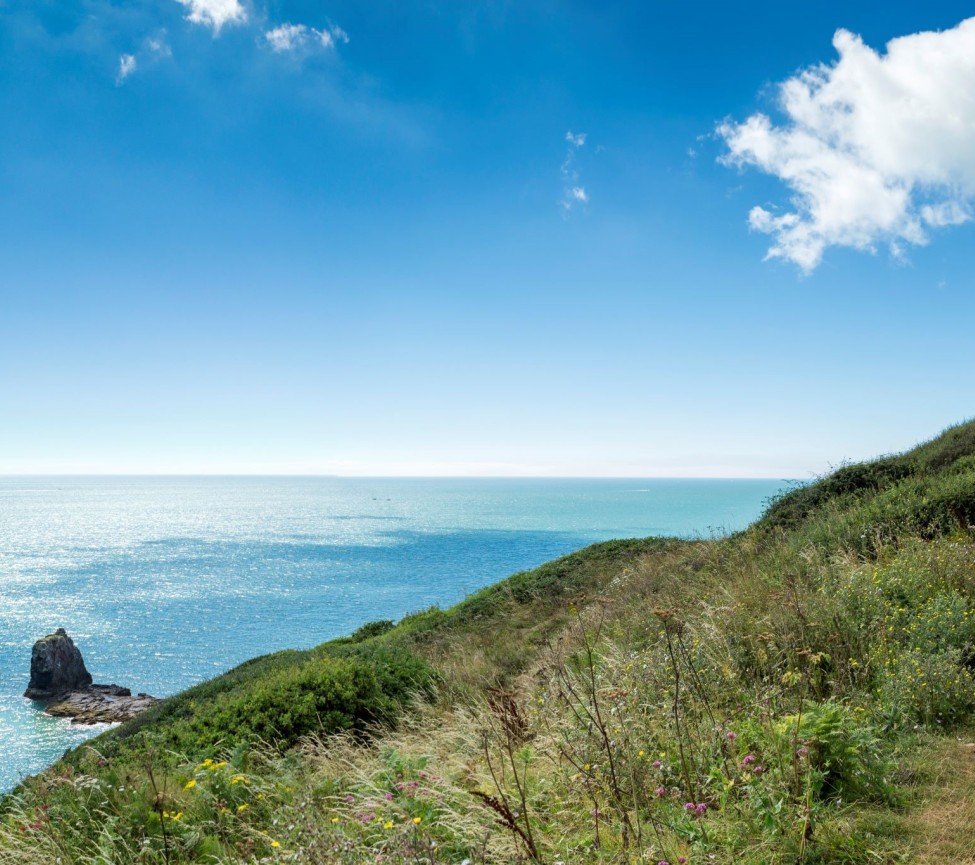 exploring the coastal path near Landscove Holiday Park