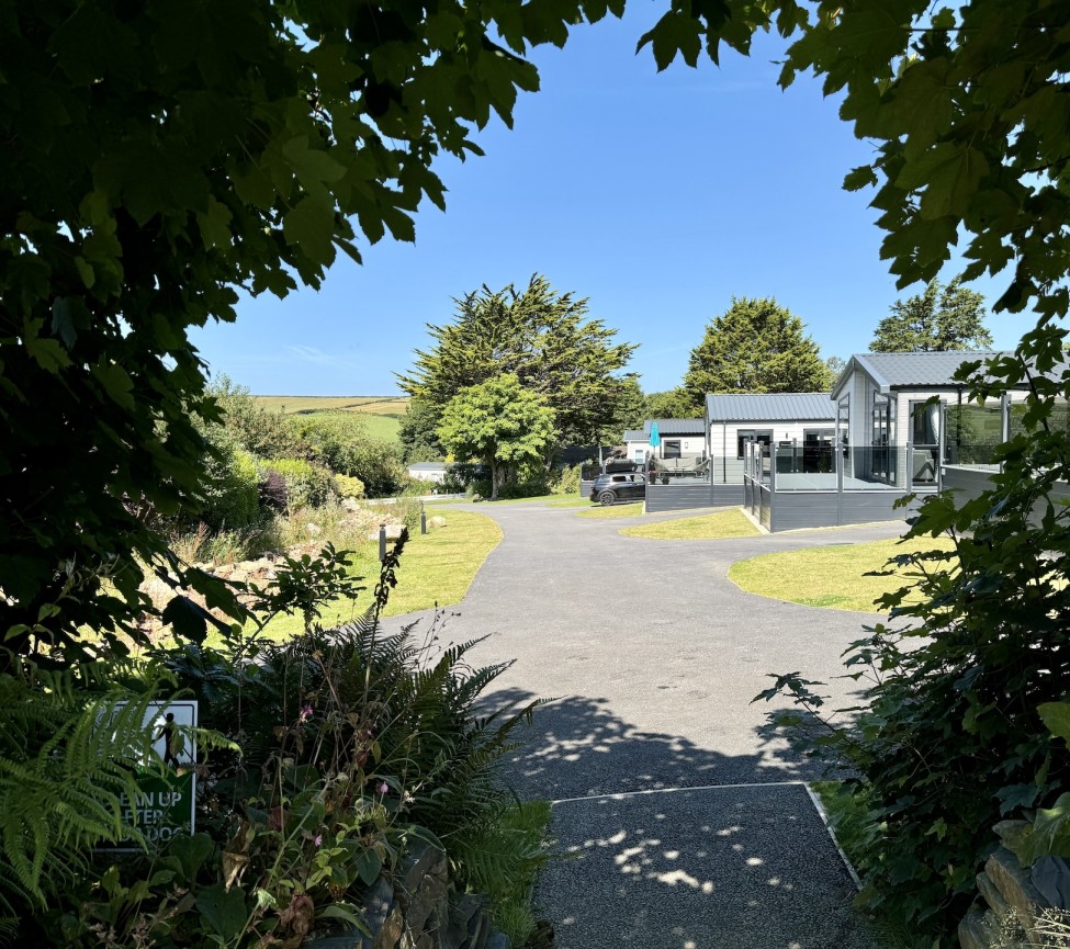 luxury lodges for sale at Silverbow Country Park in Cornwall