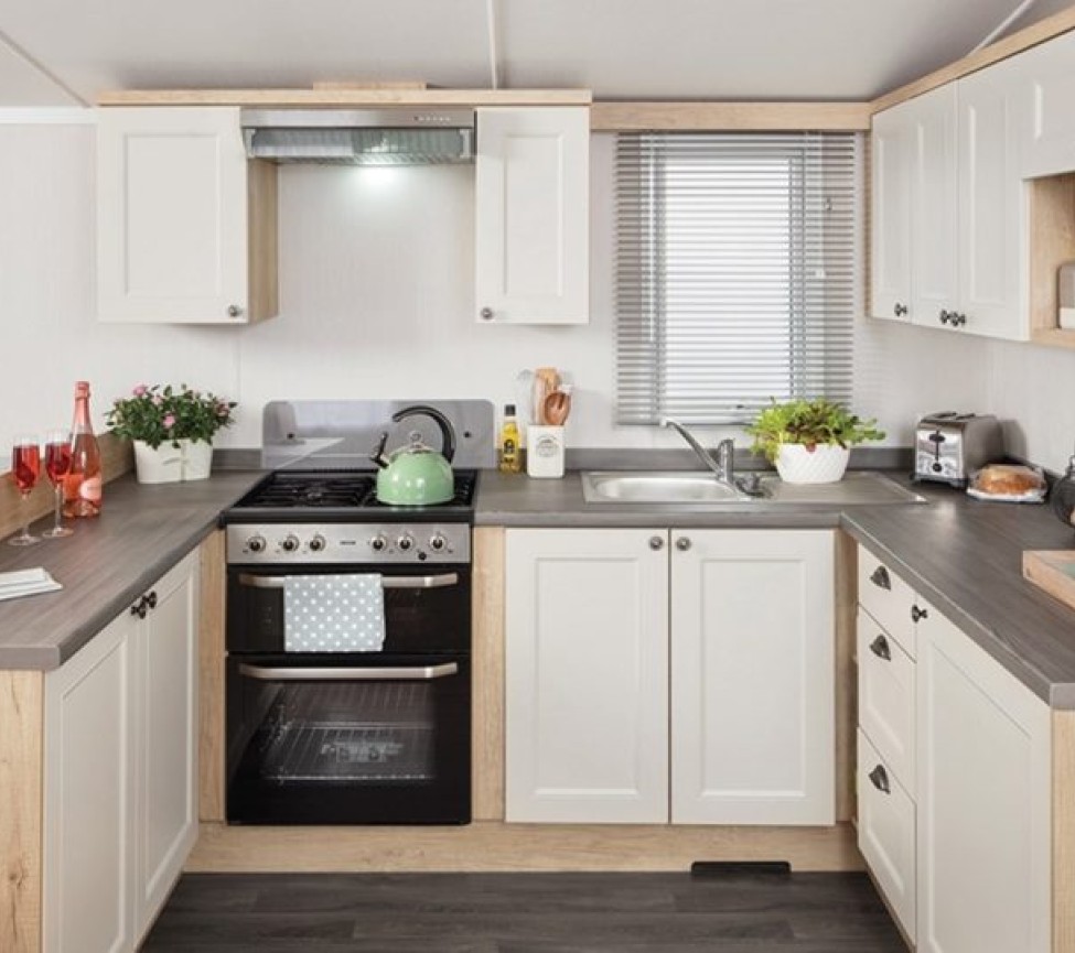 The kitchen of the Swift Burgundy