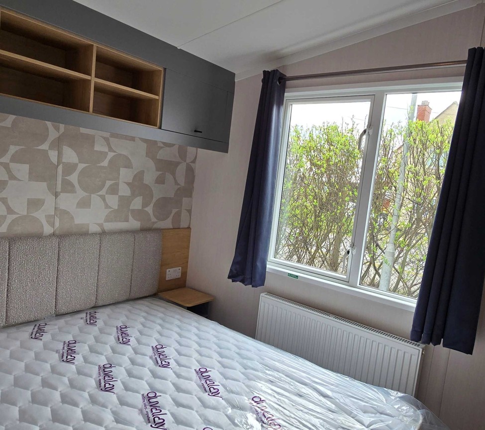 Interior Master Bedroom view of the 2025 Swift Ardennes