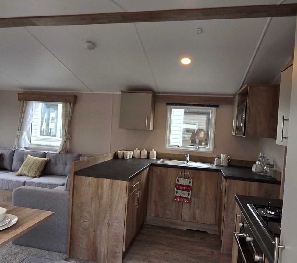 Interior Kitchen and Lounge view of the 2024 Atlas Mirage