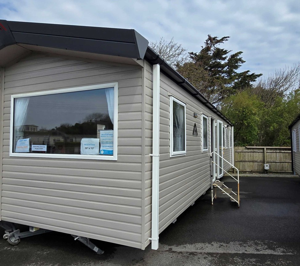 Exterior view of the 2023 Atlas Festival 36 x 12 three bed