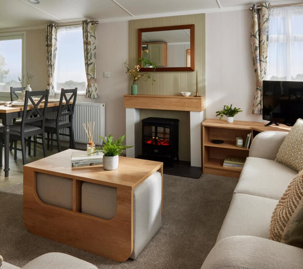 Lounge and Dining view of the 2025 Swift Provence