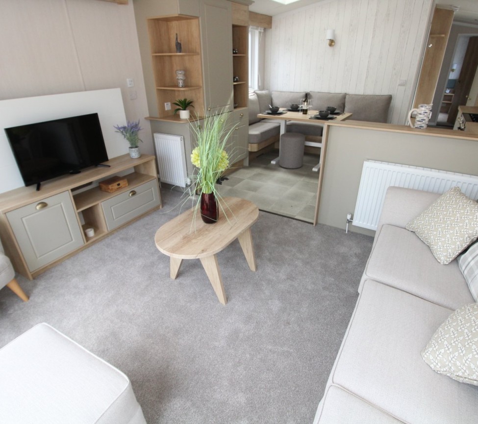 Swift Moselle Lodge open plan living area