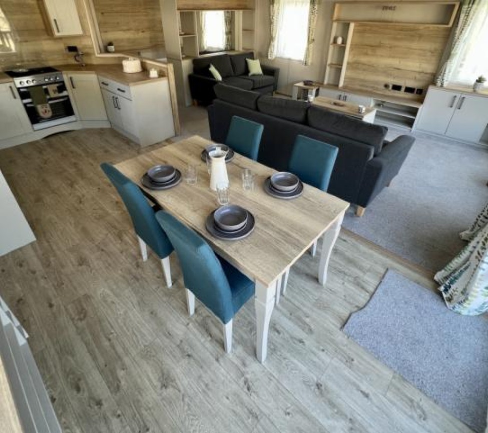 ABI Kielder Lodge open plan kitchen lounge diner
