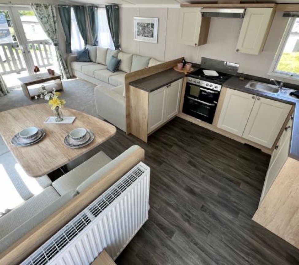 Holywell 21 Swift Burgundy Kitchen view