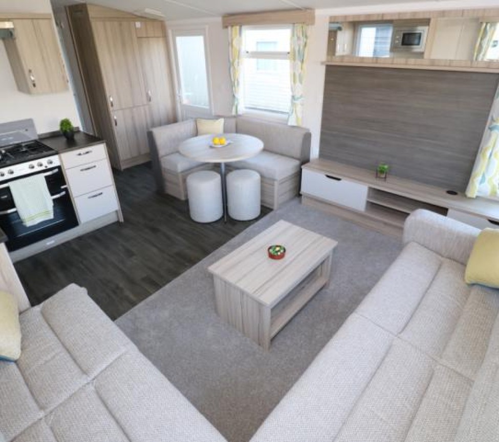 kitchen and dining area in the 2021 Swift Loire