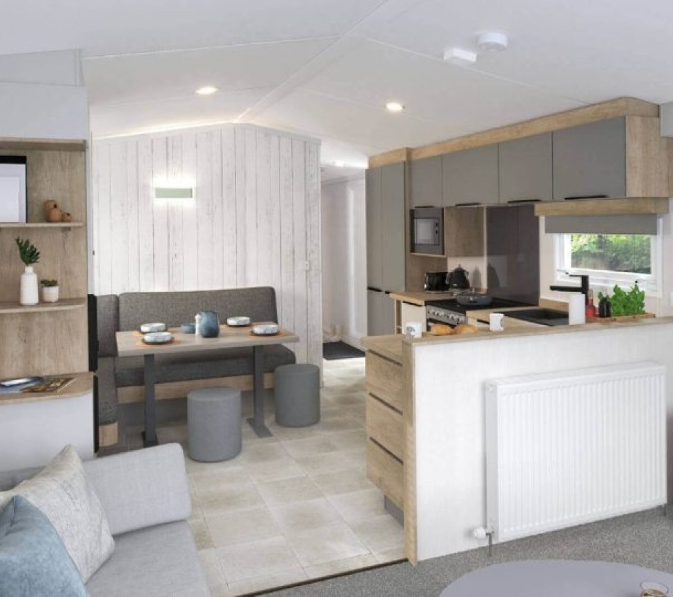 view in the living area of the Swift Moselle