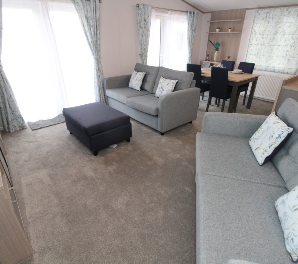 Interior Lounge View of the 2023 Atlas Wisteria 40 x 20 3 Bed