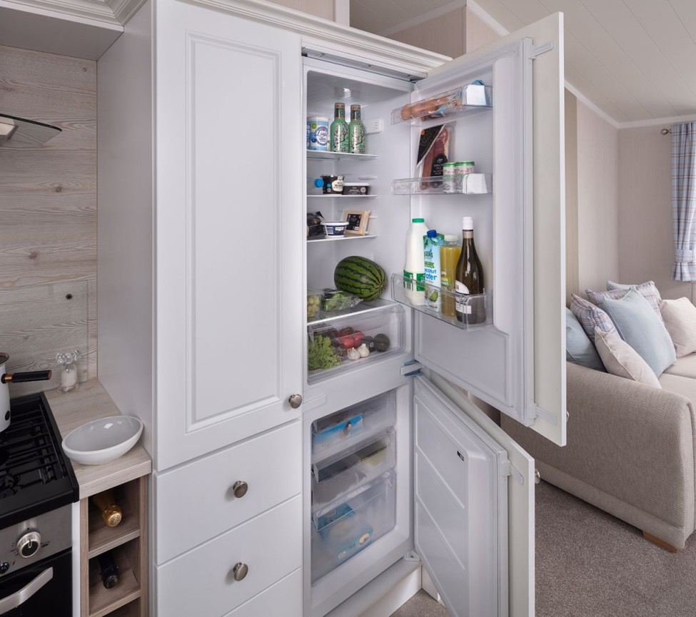 the integrated fridge/freezer