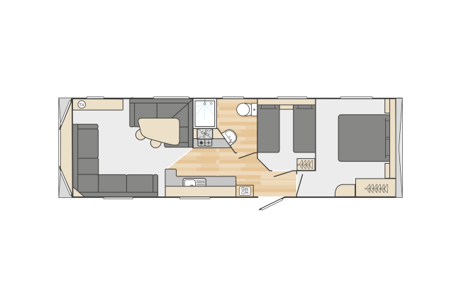 2024 Swift Loire floor plan 32x10 2 bedrooms