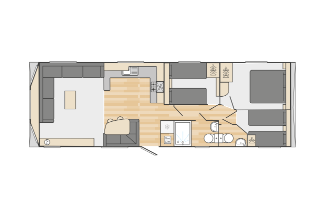 2024 Swift Loire floor plan 35x12 3 bedrooms
