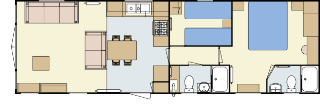 2024 Atlas Heritage 39x12 2 Bed 2 Showers floor plan