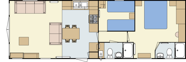 2024 Atlas Heritage 39x13 2 Bed 2 showers floor plan