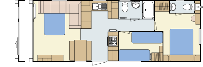 2024 Atlas Mirage 32x12 2 Bed floor plan