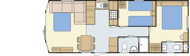 2024 Atlas Chorus 32x12 2 Bed floor plan