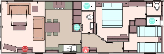 2024 ABI Ambleside 40x13 2 bed Floor Plan