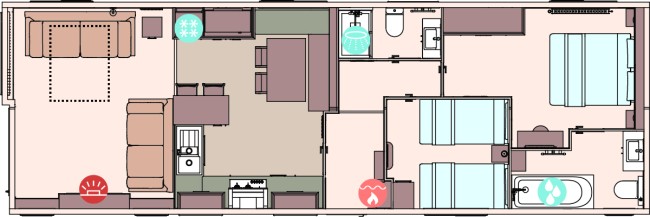 2024 ABI Beaumont 43x14 2 bed Floor Plan