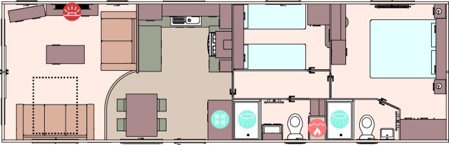 2024 ABI St David 38x12 2 bed Floor Plan