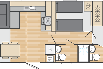 2025 Swift Ardennes floor plan 38x12 2 bedrooms