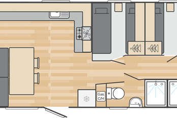 2025 Swift Morlaix 40x12 3 Bedroom floor plan